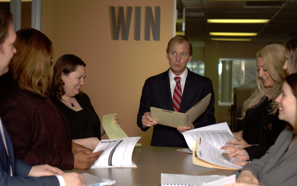 David Christensen with staff