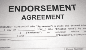 Endorsement Agreement in Detroit, MI - Christensen Law
